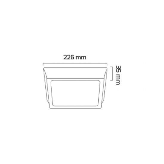 GOYA LIGHTING - LED PANEL SIVA ÜSTÜ 22 W - GY 1886-22 GOYA LIGHTING LED PANEL SIVA ÜSTÜ 22 W - GY 1886-22 GY 1886-22