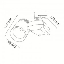 RAY SPOT - 36 W - LED- GY 3577 RAY SPOT - 36 W - LED- GY 3577