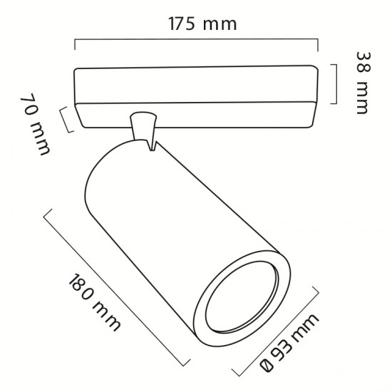 GOYA LIGHTING - RAY SPOT - 36 W - LED- GY 3615 GOYA LIGHTING RAY SPOT - 36 W - LED- GY 3615 GY 3615