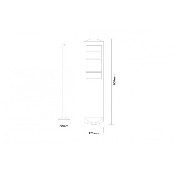 MİBA AYDINLATMA - DIŞ MEKAN BOLLARDS - MB26.502 MİBA AYDINLATMA DIŞ MEKAN BOLLARDS - MB26.502 MB26.502