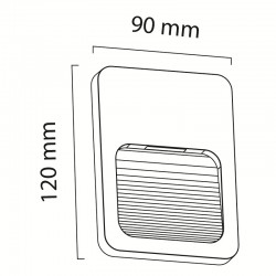 DIŞ MEKAN MERDİVEN APLİK LED Lİ - GY 6130 DIŞ MEKAN MERDİVEN APLİK LED Lİ - GY 6130