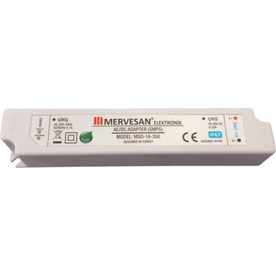 MERVESAN 350 mA 18 W SABİT AKIM AC/DC LED DRİVER IP 67 - MSD-18-350 MSD-18-350
