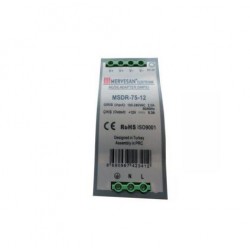 12 V-6,25 A RAY TİPİ AC/DC ADAPTÖR - MSDR-75-12 12 V-6,25 A RAY TİPİ AC/DC ADAPTÖR - MSDR-75-12
