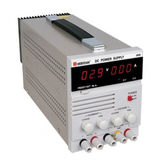 MERVESAN - 5 A LABORATUAR TİP AYARLI GÜÇ KAYNAĞI - MS-305-B MERVESAN 5 A LABORATUAR TİP AYARLI GÜÇ KAYNAĞI - MS-305-B MS-305-B