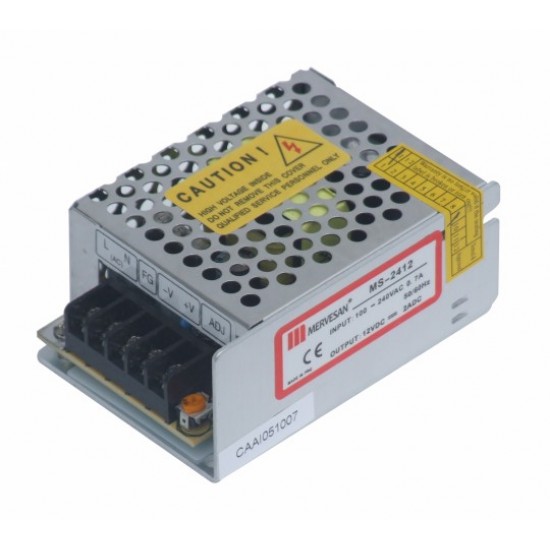 MERVESAN - 24 V 1 A METAL KASALI AC/DC ( smps ) ADAPTÖR - DRİVER - MT-24-24 MERVESAN 24 V 1 A METAL KASALI AC/DC ( smps ) ADAPTÖR - DRİVER - MT-24-24 MT-24-24