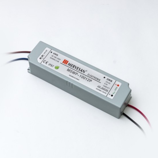 MERVESAN - 12 V 8,5 A PLASTİK KASA AC/DC ADAPTÖR - DRİVER - MSWP-100-12-P MERVESAN 12 V 8,5 A PLASTİK KASA AC/DC ADAPTÖR - DRİVER - MSWP-100-12-P MSWP-100-12-P
