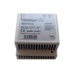 24 V-2,5 A RAY TİPİ AC/DC ADAPTÖR - MSDR-60-24 24 V-2,5 A RAY TİPİ AC/DC ADAPTÖR - MSDR-60-24