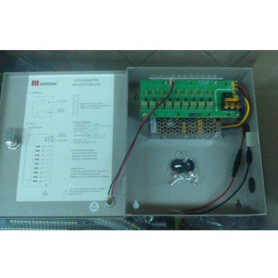MERVESAN - 60 W - CCTV SİSTEMLERİ GÜÇ KAYNAĞI- MS-CCTV-9 P/UPS MERVESAN 60 W - CCTV SİSTEMLERİ GÜÇ KAYNAĞI- MS-CCTV-9 P/UPS MS-CCTV-9 P/UPS