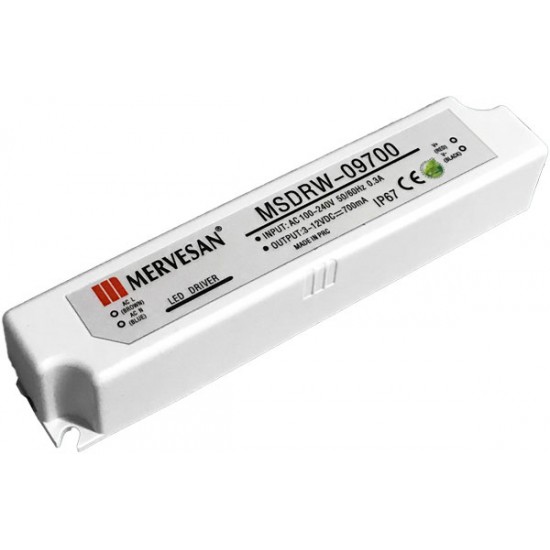 MERVESAN - 350 mA 8,4 W SABİT AKIM AC/DC LED DRİVER IP 67 - MSD-09-350 MERVESAN 350 mA 8,4 W SABİT AKIM AC/DC LED DRİVER IP 67 - MSD-09-350 MSD-09-350