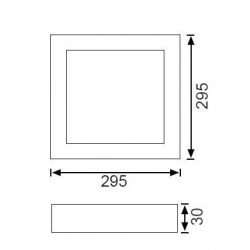 LC458 S LEDli Tavan Armatürü 16W (3000K) LC458 S LEDli Tavan Armatürü 16W (3000K)