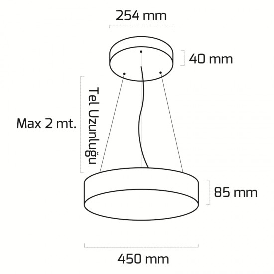 GOYA LIGHTING - YUVARLAK PİZZA 45 - 38 W GOYA LIGHTING YUVARLAK PİZZA 45 - 38 W Yuvarlak Pizza-45
