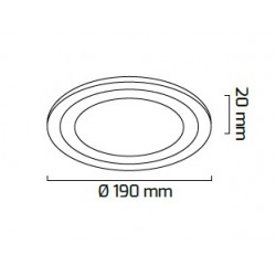 DEKORATİF LED PANEL - 12 + 2 W - GY 1768-D DEKORATİF LED PANEL - 12 + 2 W - GY 1768-D