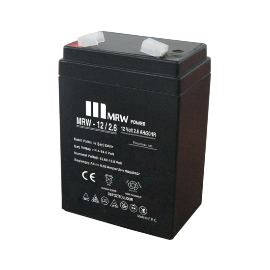 MERVESAN - 12 V 2,6 AH KURU TİP AKÜ - MRW-12/2,6 MERVESAN 12 V 2,6 AH KURU TİP AKÜ - MRW-12/2,6 MRW-12/2,6-