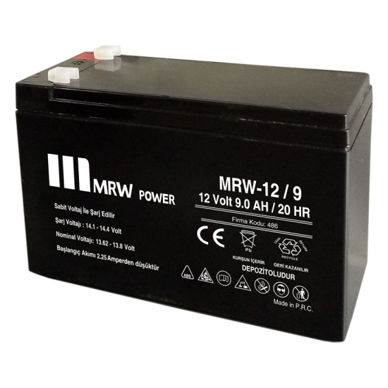 MERVESAN - 12 V 9 AH KURU TİP AKÜ - MRW-12/9 MERVESAN 12 V 9 AH KURU TİP AKÜ - MRW-12/9 MRW-12/9-