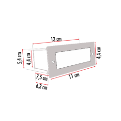 Passo - 1,5w Ankastre Merdiven Armatürü Passo - 1,5w Ankastre Merdiven Armatürü